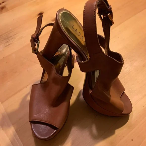 Ralph Lauren Leather Heels - Picture 4 of 4